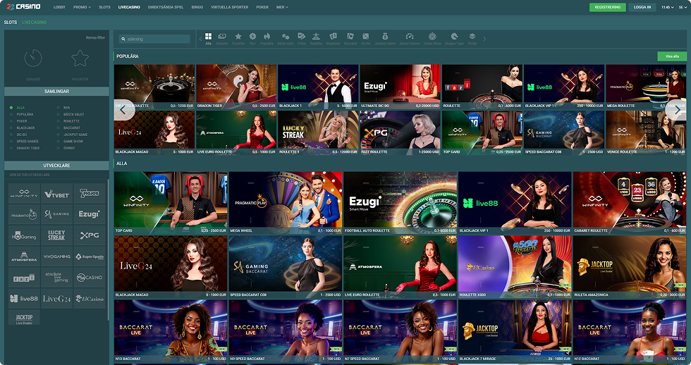 22Casino Live-återförsäljare 22Casino Live-återförsäljare
